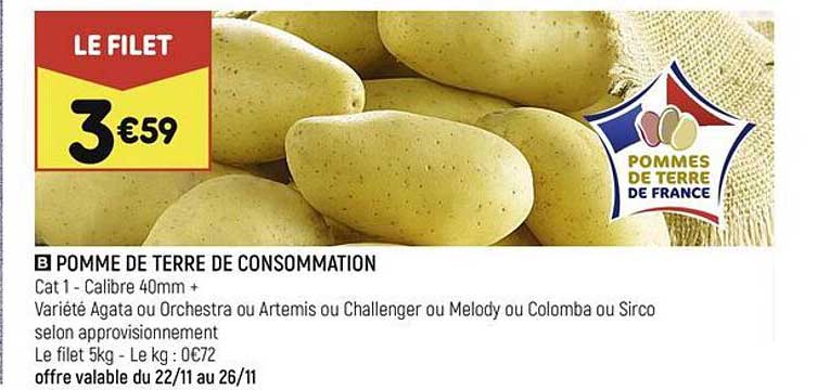 Pomme De Terre De Consommation