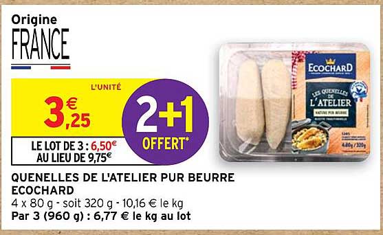 quenelles de l'atelier pur beurre ecochard