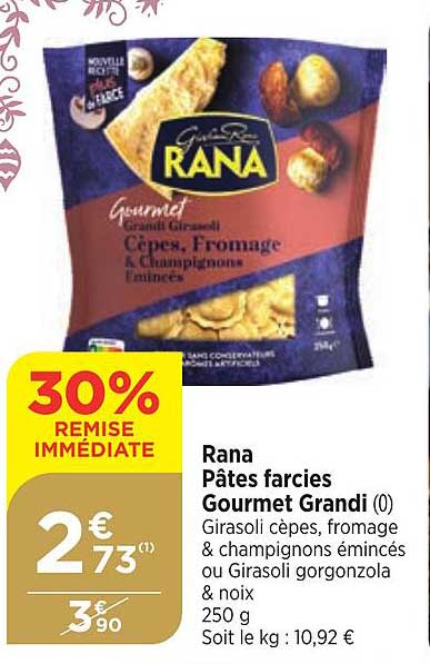 rana pâtes farcies gourmet grandi 30% de remise immédiate
