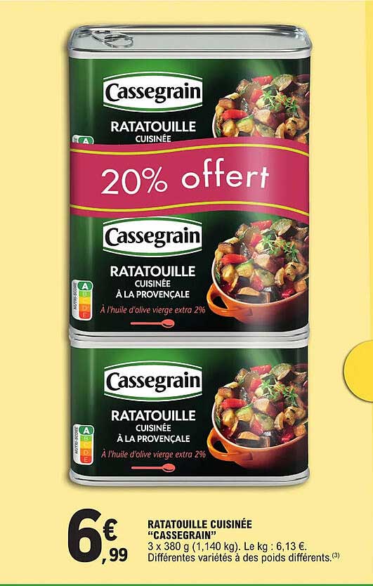 Ratatouille Cuisinée "cassegrain"