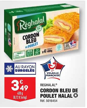Reghalal Cordon Bleu De Poulet Halal