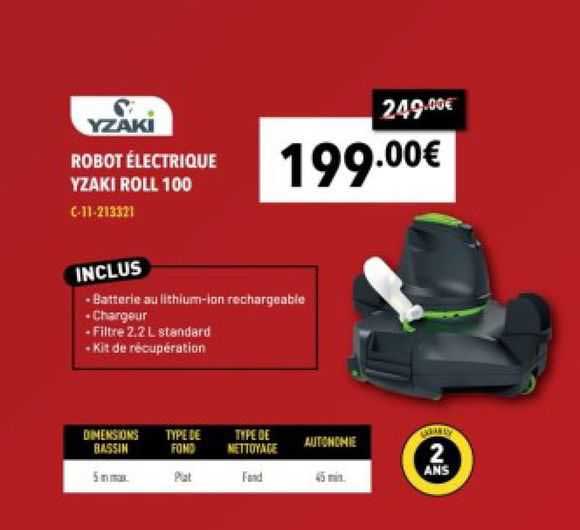 robot électrique yazki roll 100