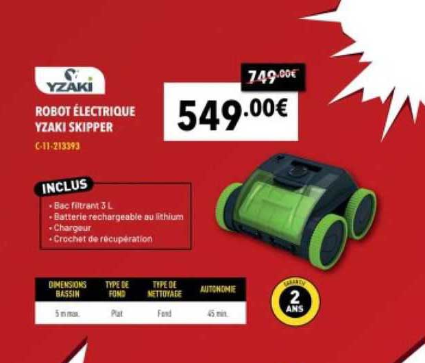 robot électrique yzaki skipper