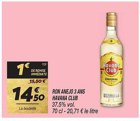 ron anejo 3 ans havana club