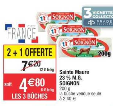 sainte maure 23% soignon