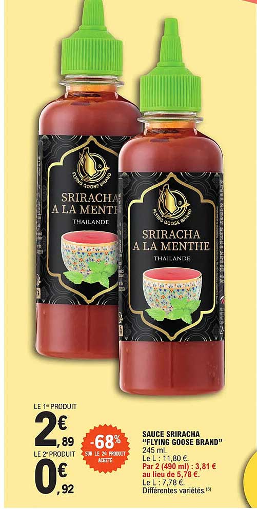 sauce sriracha "flying goose brand"