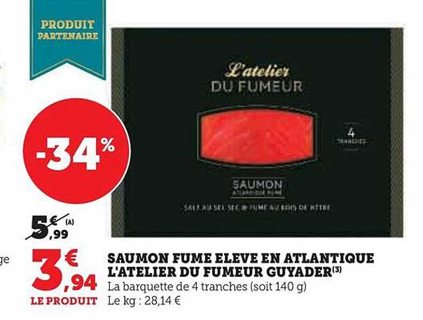 saumon fumé élevé en atlantique l'atelier du fumeur guyader
