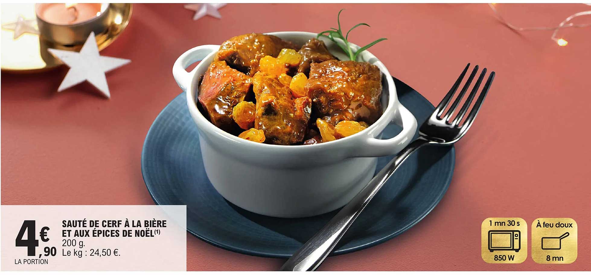 Sauté De Cerf à La Bière Et Aux épices De Noël