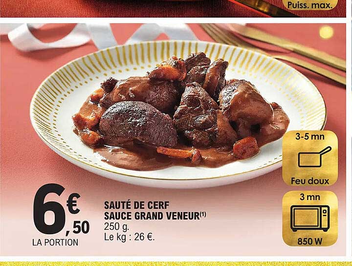 sauté de cerf sauce grand veneur