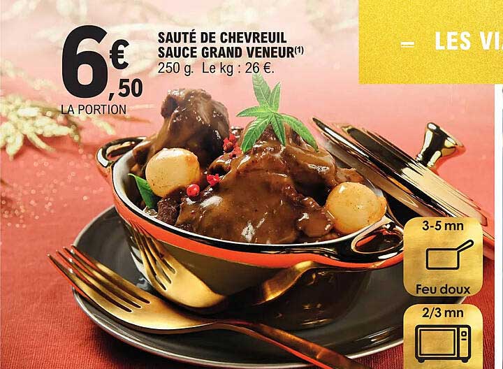 sauté de chevreuil sauce grand veneur