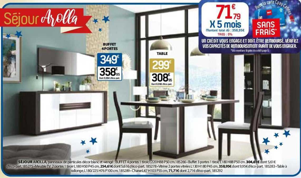 Séjour Arolla : Buffet 4 Portes, Table