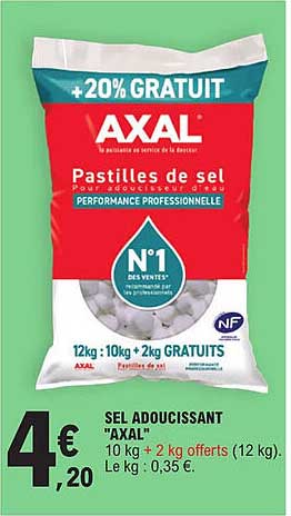 Sel Adoucissant "axal"