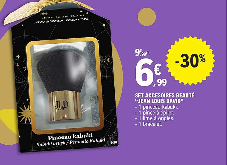 set accessoires beauté "jean louis david"