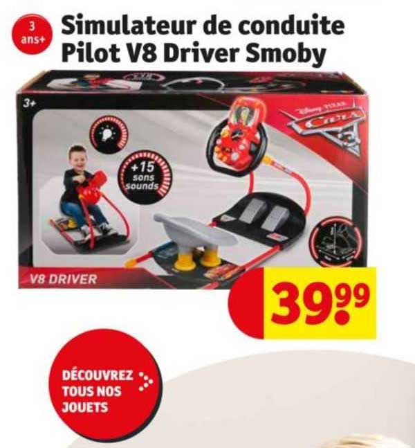 Simulateur De Conduite Pilot V8 Driver Smoby