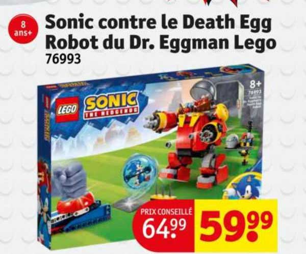 sonic contre le death egg robot du dr. eggman lego