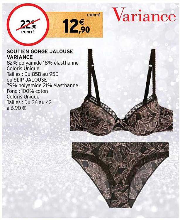soutien gorge jalouse variance