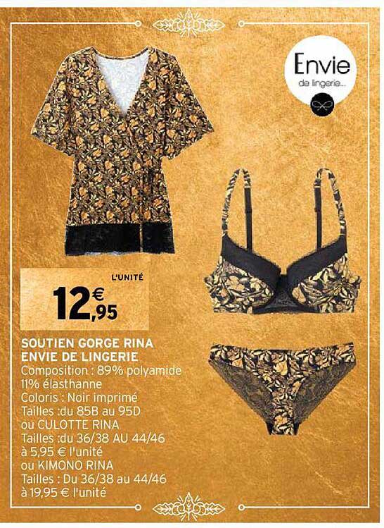 soutien gorge rina envie de lingerie