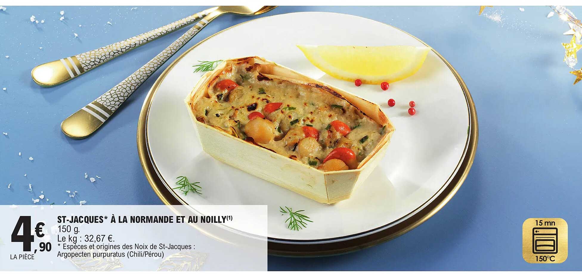 st-jacques à la normande et au noilly