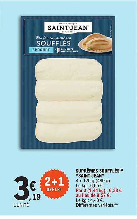 suprêmes soufflés "saint jean"