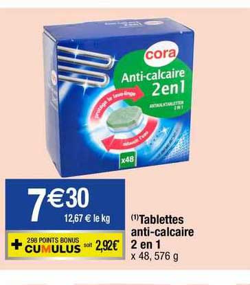 tablettes anti-calcaire 2en1