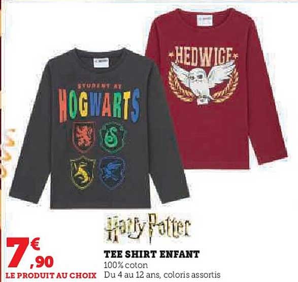 tee shirt enfant harry potter