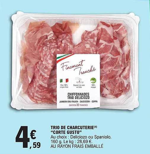 trio de charcuterie "corte gusto"