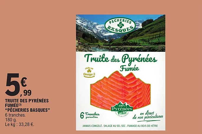 truite des pyrénées fumée "pêcheries basques"