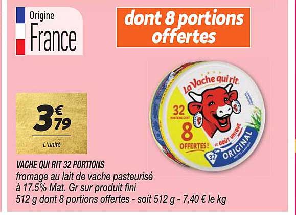 vache qui rit 32 portions