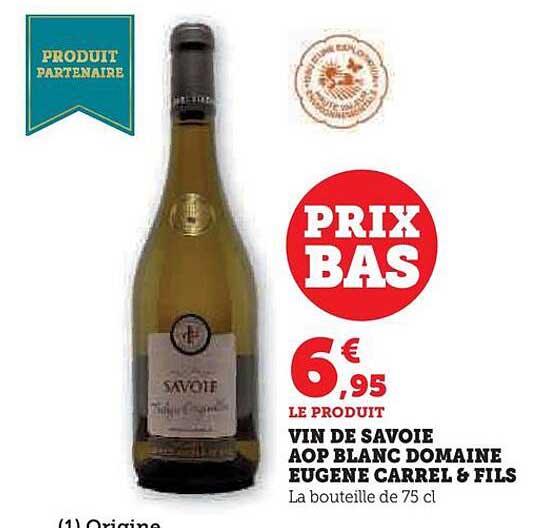 vin de savoie aop blanc domaine eugène carrel & fils