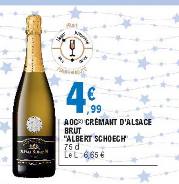 aoc crémant d'alsace brut "albert schoech"