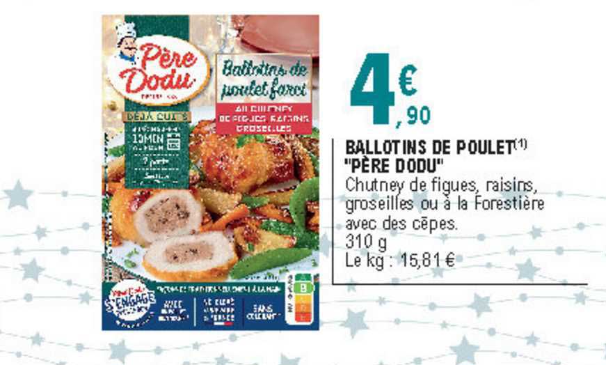 ballotins de poulet "père dodu"