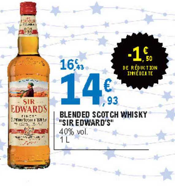 blended scotch whisky "sir edward's"