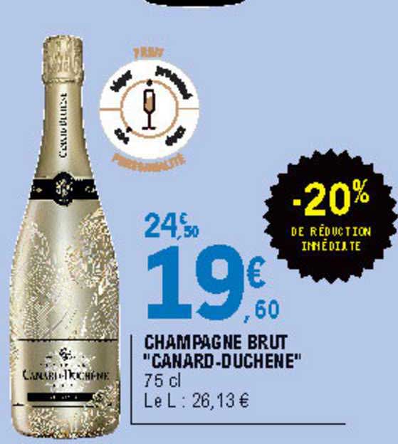 champagne brut "canard-duchene"