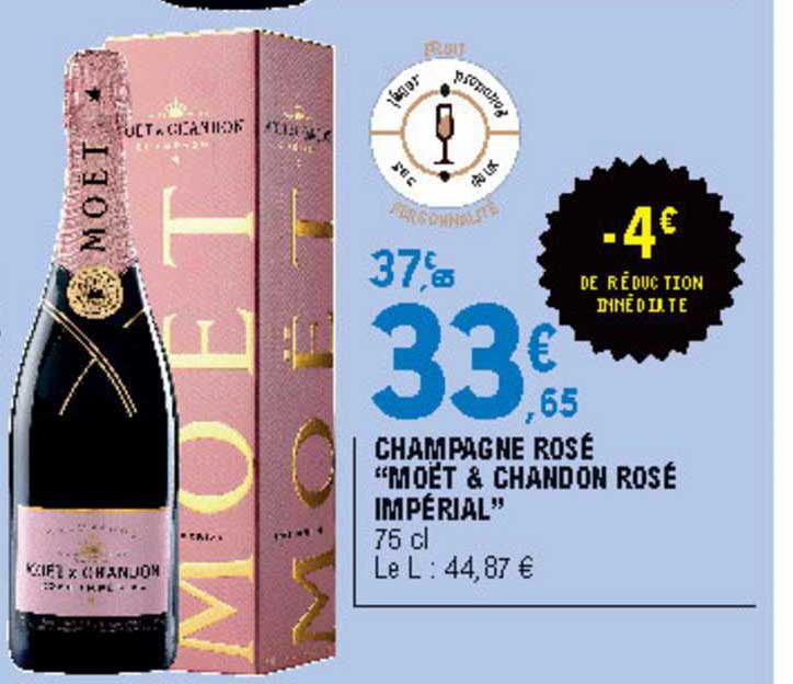 champagne rosé "moët & chandon rosé impérial"