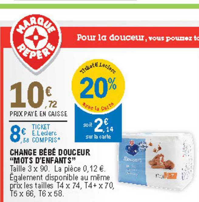 change bébé douceur "mots d'enfants"