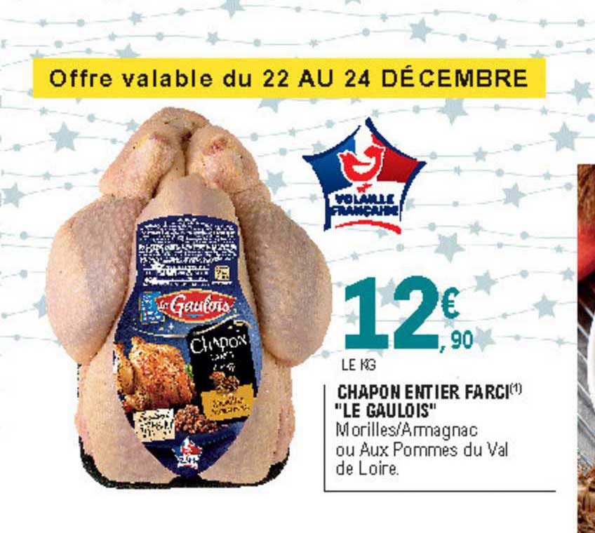 chapon entier farci "le gauloi"