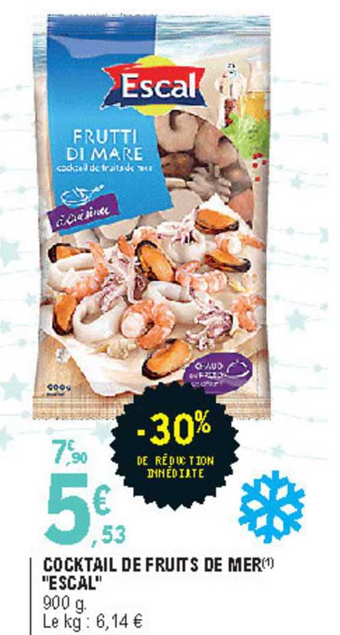 Cocktail De Fruits De Mer "escal" -30% De Réduction Immédiate