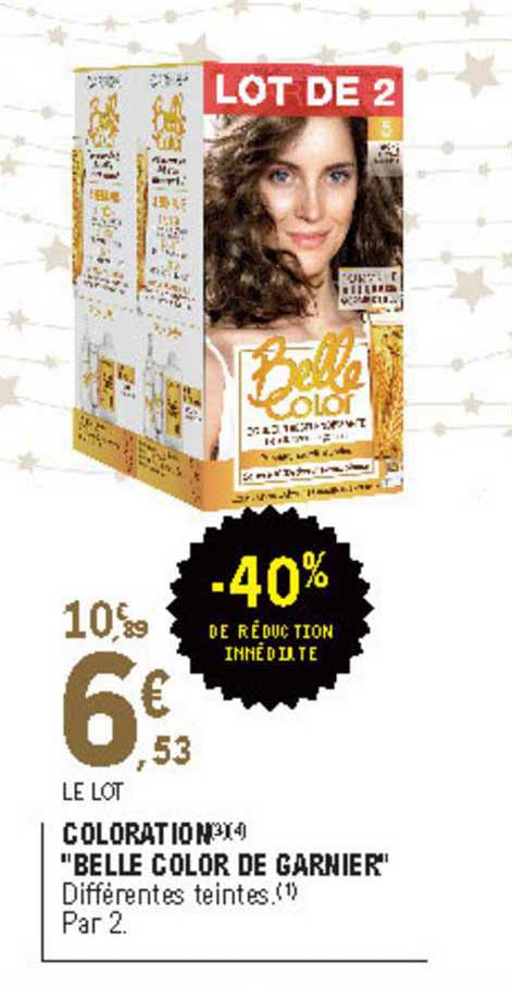 Coloration "belle Color De  Garnier"