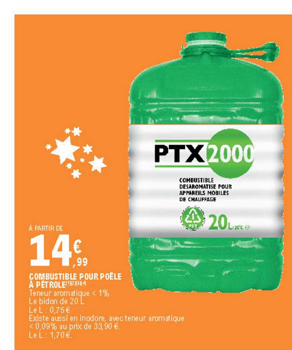 Combustible Pour Poêle à Pétrole