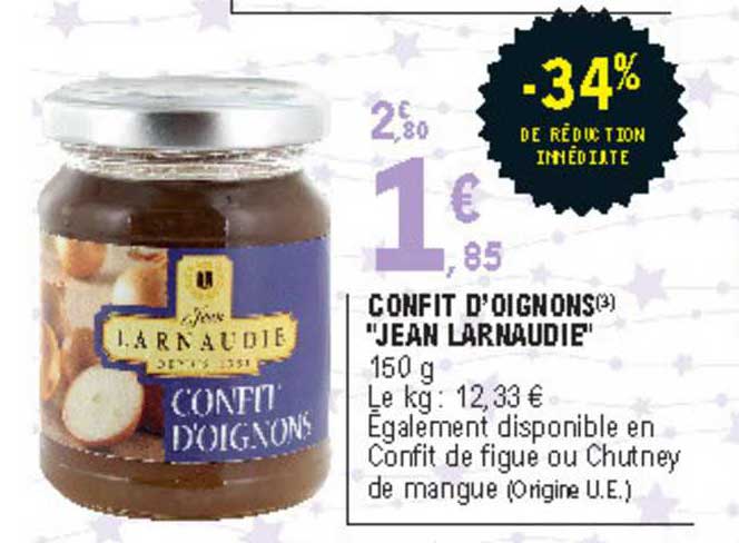 confit d'oignons "jean larnaudie"
