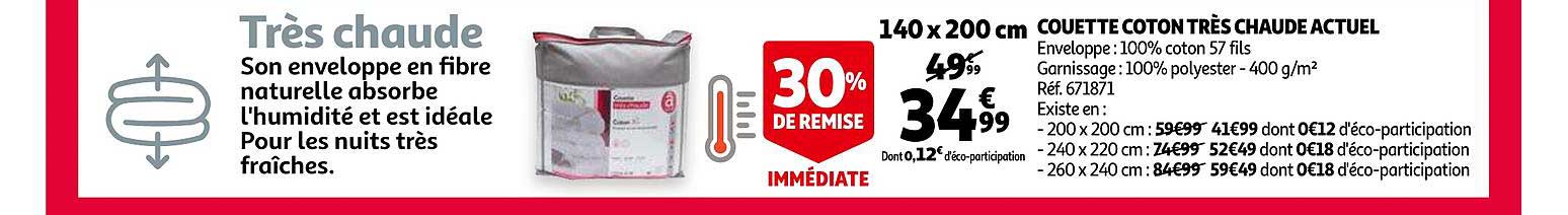 couette coton très chaude actuel