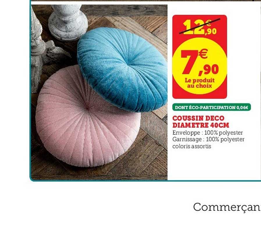 Coussin Déco Diamètre 40cm