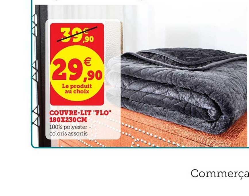 couvre lit flo 180x230cm