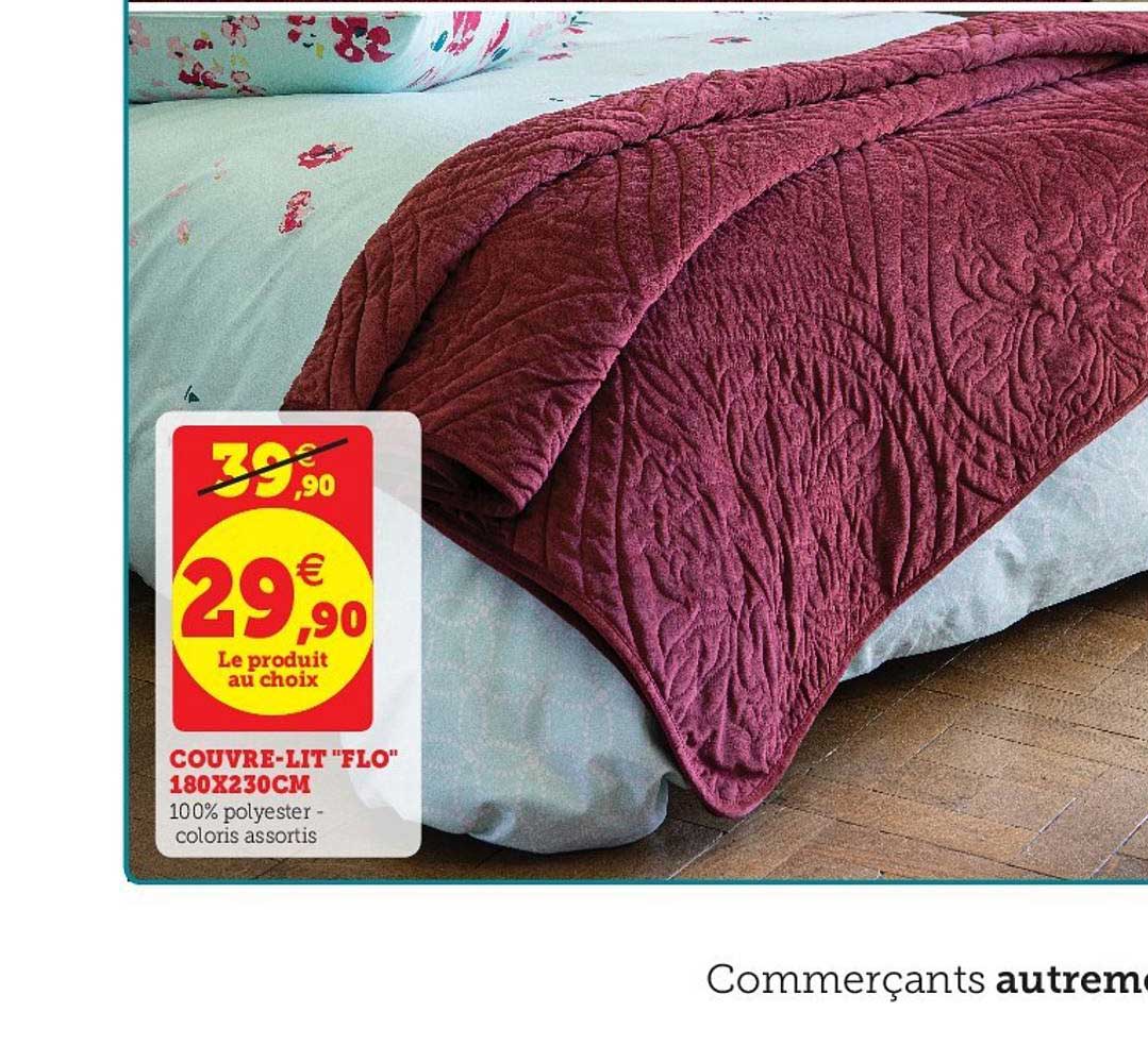 couvre lit flo 180x230cm