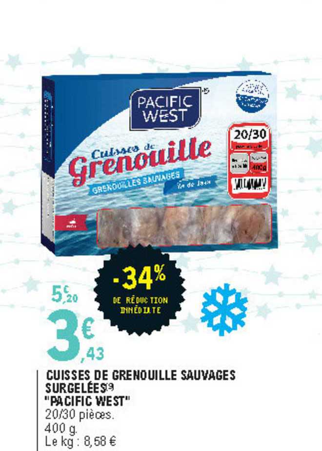 Cuisses De Grenouille Sauvages Surgelées "pacific West" -34% De Réduction Immédiate