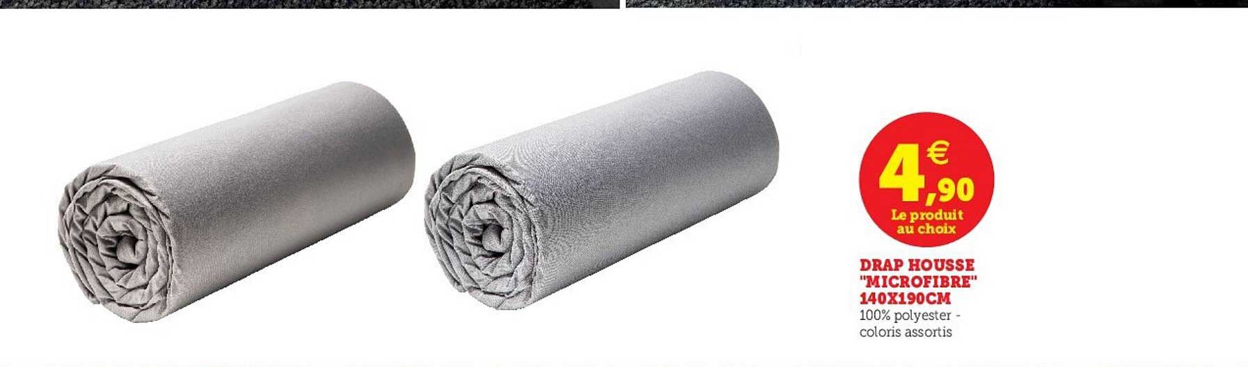 drap housse microfibre 140x190cm