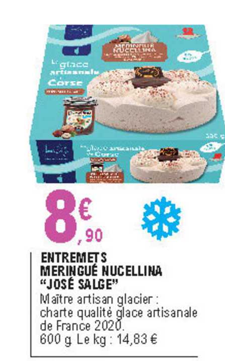 entremets meringué nucellina "josé salge"
