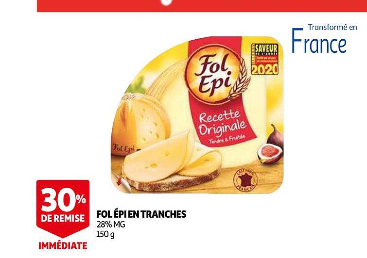 fol épi en tranches 30% de remise immédiate