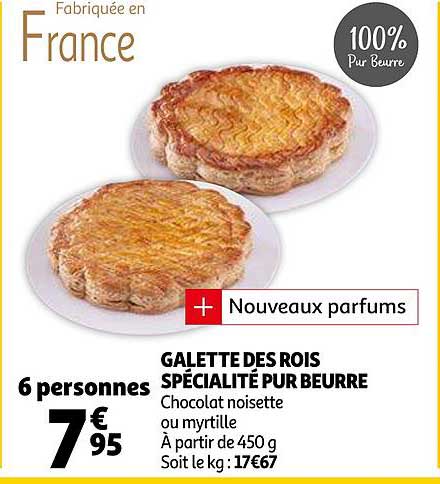 galette des rois spécialité pur beurre