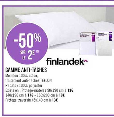 gamme anti tâches -50% sur le 2ème